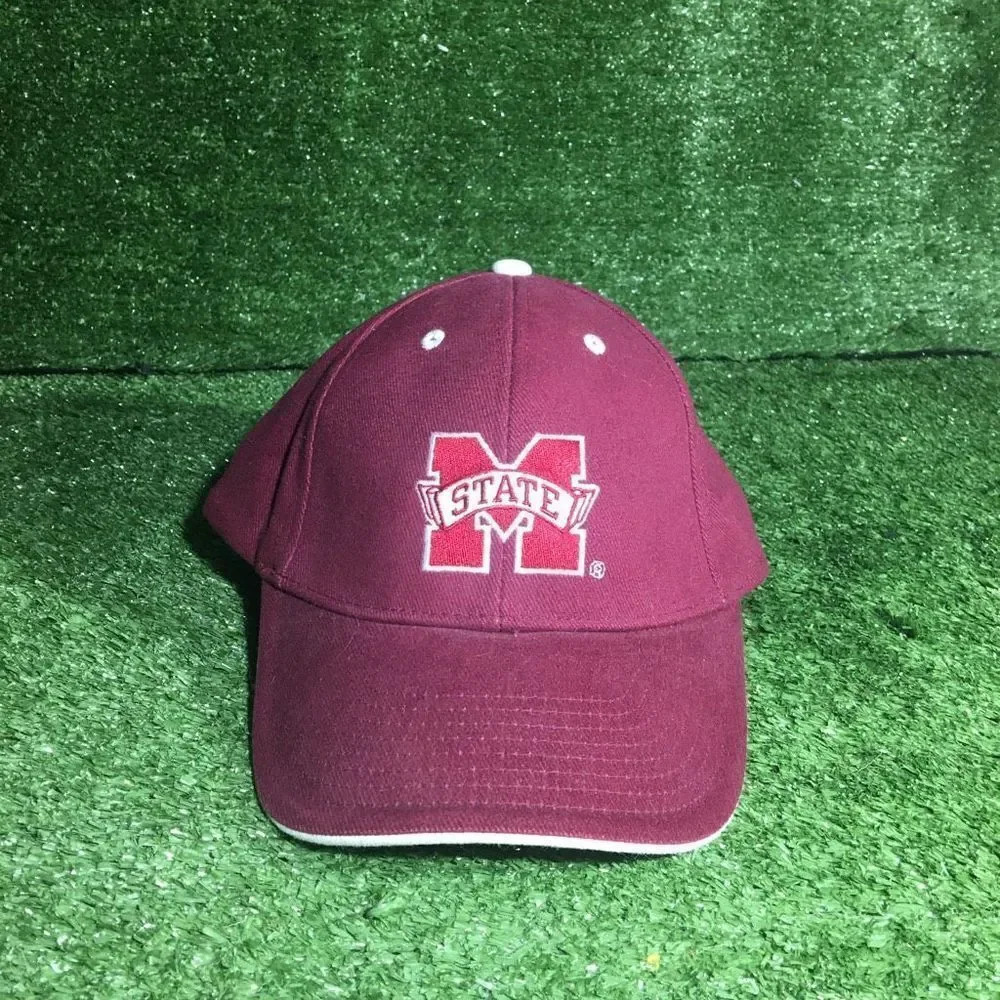Mississippi State hat adjustable strap summer football basketball baseball
